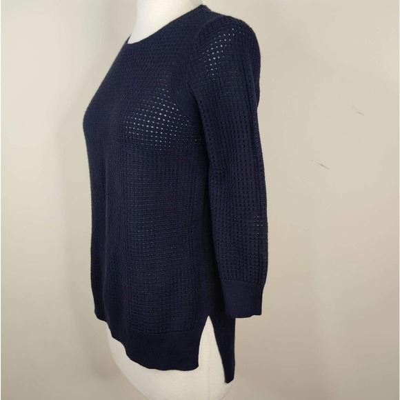 Ann Taylor Navy Crew Neck Sweater - Picture 4 of 7